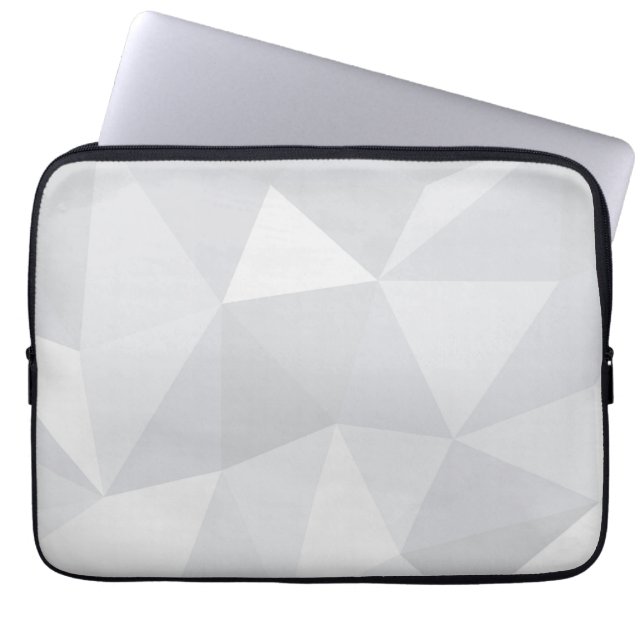 Eenvoudige, witte, moderne, trendy, coole illustra laptop sleeve (Voorkant)