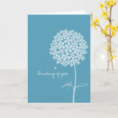 Eenvoudige Witte Paardebloem Kaart (Gele Bloem)