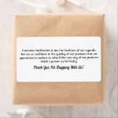 Eenvoudige witte, professionele productretiketten etiket (Insitu)