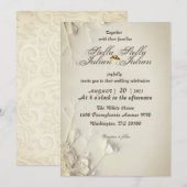 eenvoudige witte rozen kaart (Voorkant / Achterkant)