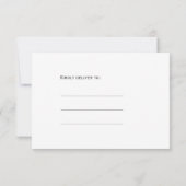 Eenvoudige witte schoolbord 3 foto collage bruilof save the date (Achterkant)