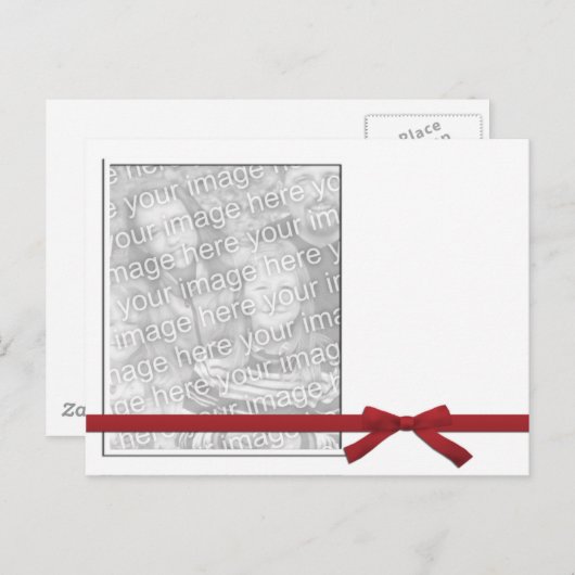 Eenvoudige witte Sjabloon Briefkaart (Voorkant / Achterkant)