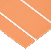 Eenvoudige witte strepen op Oranje achtergrond Tafelkleed (Gekanteld)