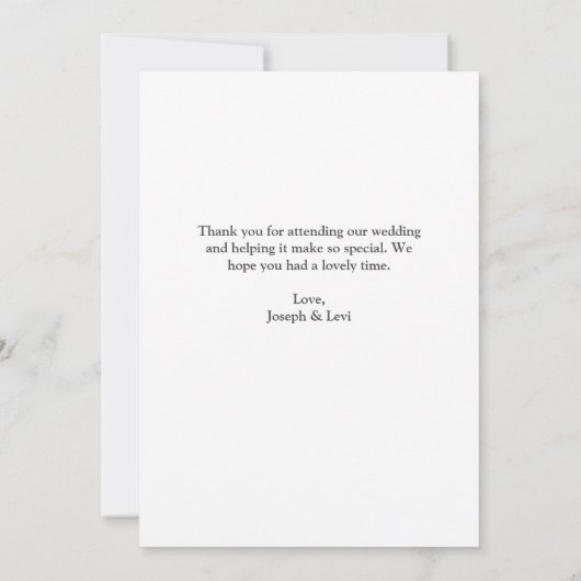 Eenvoudige witte tekstkalligrafie Weddenschap Beda (Achterkant)