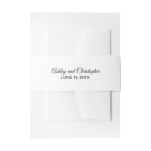 Eenvoudige Witte Trouw Belly Band