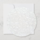 Eenvoudige witte trouwmenu kaart (Achterkant)