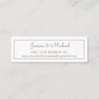 Eenvoudige Witte Trouwwebsite