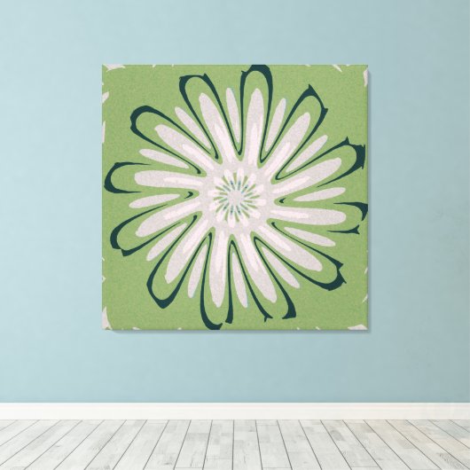 Eenvoudige witte ventilator canvas afdruk (Insitu (Houten vloer))