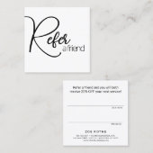 Eenvoudige Witte Verwijs een Kaart van de Verwijzi (Voorkant / Achterkant)