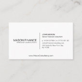 Eenvoudige, witte,  visitekaartje (Voorkant)