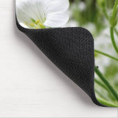 Eenvoudige witte wilde bloemen muismat (Hoek)