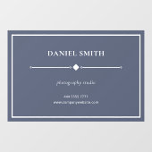 Eenvoudige Witte Zakelijke Kantoorlijst op Stof Bl Raamsticker (Vel)