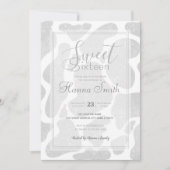 Eenvoudige witte zilveren grote Koe vlekken (Voorkant)