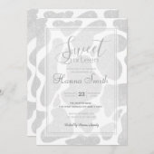 Eenvoudige witte zilveren grote Koe vlekken (Voorkant / Achterkant)