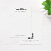 Eenvoudige Witte Zwarte Ketting Oorbel Display kaa Visitekaartje (Bureau)