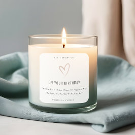 Eenvoudige witte zwarte-liefdeshartslag op de dag  vierkante sticker