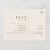 Eenvoudige woestijn | Dark Cinnamon Song Request R Briefkaart (Achterkant)