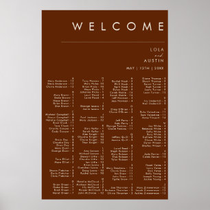 Eenvoudige woestijn   Donkere kaneelhoekspiegels Poster