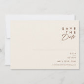 Eenvoudige woestijn | Horizontaal natuurlijk wit Save The Date (Voorkant)