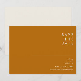 Eenvoudige woestijn | Horizontaal verbrand Sinaasa Save The Date
