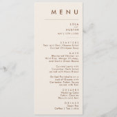 Eenvoudige woestijn | Menu Natuurlijk Wit Weddensc (Voorkant)