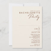 Eenvoudige woestijn | Natural White Bachelorette P Kaart (Voorkant)