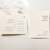 Eenvoudige woestijn | Natural White Save the Date  Uitnodiging Briefkaart