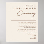 Eenvoudige woestijn | Natural White Unplugged Cere Poster (Voorkant)