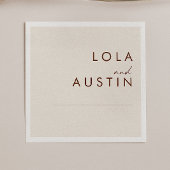 Eenvoudige woestijn | Natural White Wedding Napkin Servet