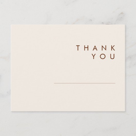 Eenvoudige woestijn | Natuurlijk huwelijk bedankt  Briefkaart (Voorkant)