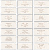 Eenvoudige woestijn | Natuurlijke witte Adresetike Sticker (Voorkant)