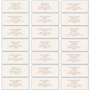 Eenvoudige woestijn   Natuurlijke witte Adresetike Sticker