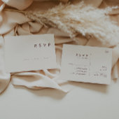 Eenvoudige woestijn | Natuurlijke witte bruiloft R Briefkaart