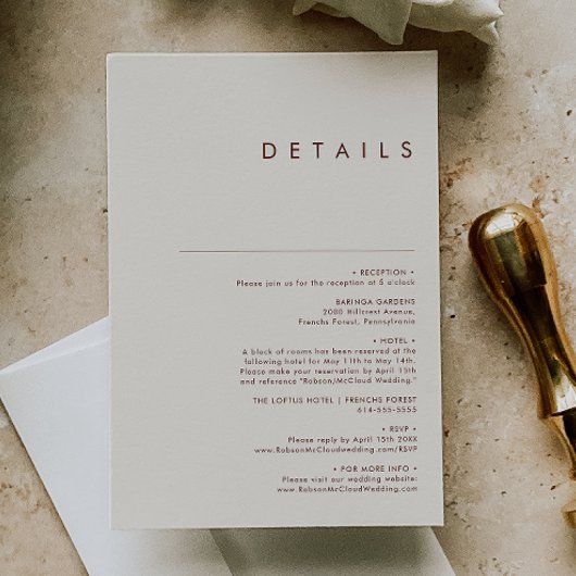 Eenvoudige woestijn | Natuurlijke witte details Informatiekaartje