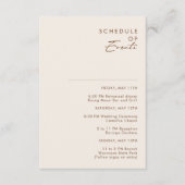 Eenvoudige woestijn | Natuurlijke witte lijst van  Informatiekaartje (Voorkant)