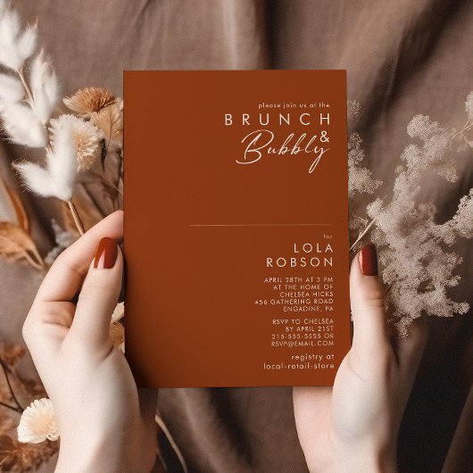 Eenvoudige woestijn | Terracotta Brunch & Bubble S Kaart