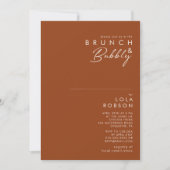 Eenvoudige woestijn | Terracotta Brunch & Bubble S Kaart (Voorkant)