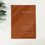 Eenvoudige woestijn | Terracotta Details Enclosure Informatiekaartje<br><div class="desc">Deze eenvoudige woestijn | Terracotta details omheining card is precies wat je zoekt om je moderne rustige boho bruiloft te voltooien. Ideaal voor een , minimalistisch western vibe of een retro-herfst bohemen gevoel. De minimale natuurlijke witte doopvont werkelijk poppen met deze kleurrijke najaarsachtergrond. U kunt verkiezen om het te houden...</div>