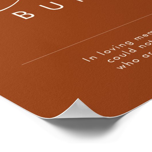 Eenvoudige Woestijn | Terracotta Deze Kaars Brand  Poster (Hoek)