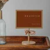 Eenvoudige Woestijn | Terracotta Gereserveerd Bord