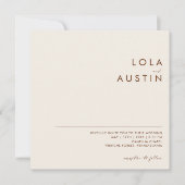 Eenvoudige woestijn | Uitnodiging op het natuurlij (Voorkant)