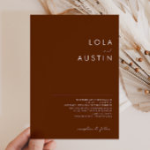 Eenvoudige woestijn | Uitnodiging tot donkere cinn