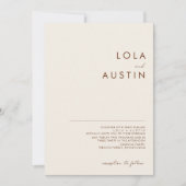 Eenvoudige woestijn | Uitnodiging tot het uitzende (Voorkant)