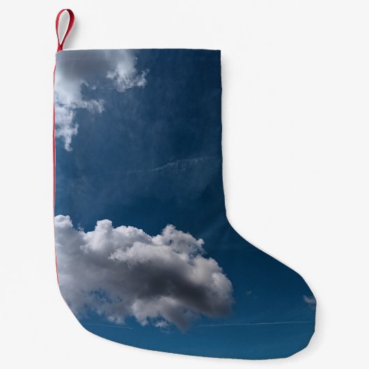 Eenvoudige wolken kleine kerstsok (Voorkant)