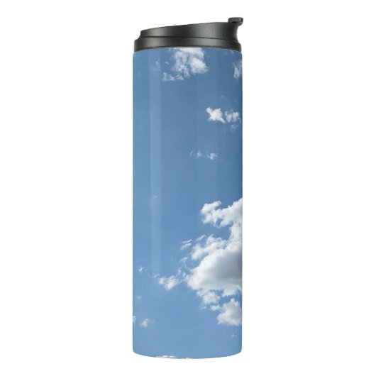 Eenvoudige wolken thermosbeker (Gedraaid links)