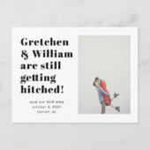 Eenvoudige woorden Opslaan van de datum Foto Brief Briefkaart (Voorkant)