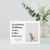 Eenvoudige woordenlijst Opslaan van de datum Foto  Briefkaart (Staand voorkant)