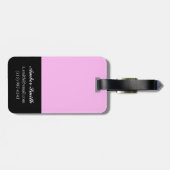 Eenvoudige woordjes bagagelabel (Achterkant horizontaal)