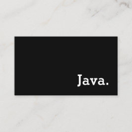 Eenvoudige Word Dark Loyalty Java Punch Card