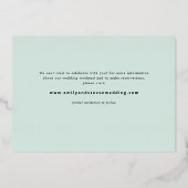 Eenvoudige Word-lijst Opslaan Datum grote fotokaar Folie Uitnodiging (Achterkant)